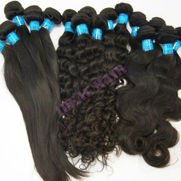 wholesale brazilian human hair curly and wavy weave