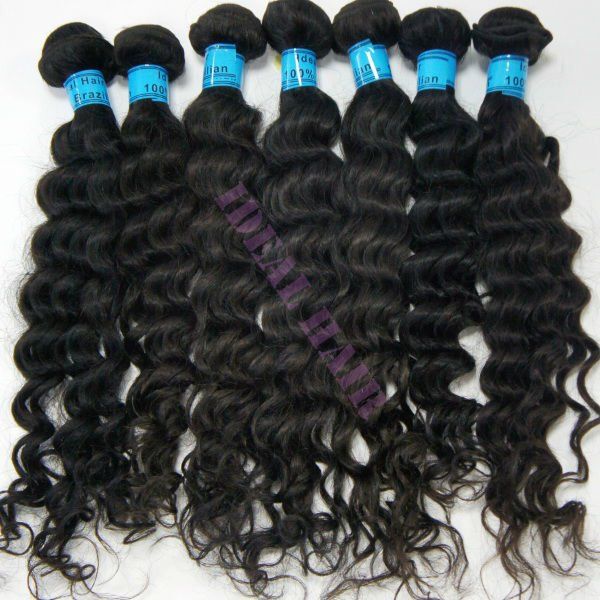 Brazilian human hair wet and wavy weave ,100% human hair bundles