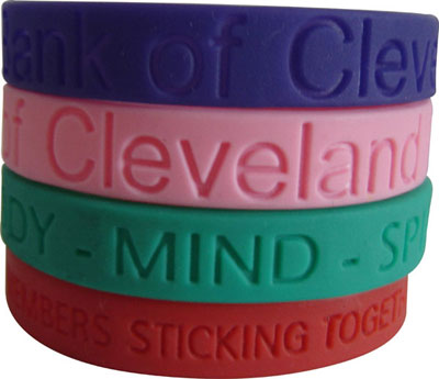 Silicone wristbands