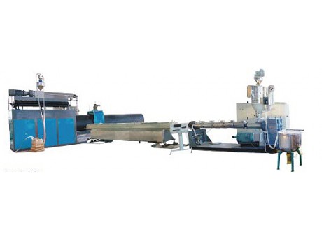 Large-diameter HDPE winding pipe production line