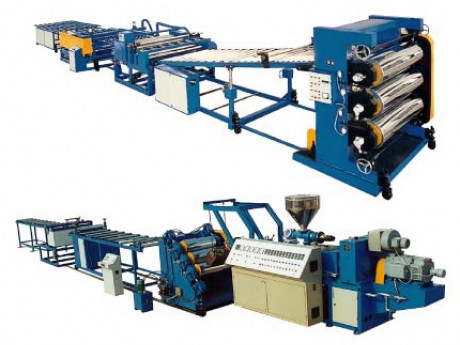 Plastic sheet production line