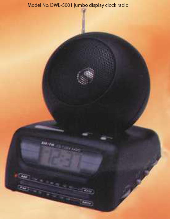 Jumbo display clock radio series