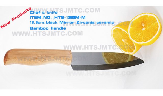 ceramic knife with eco bamboo handle