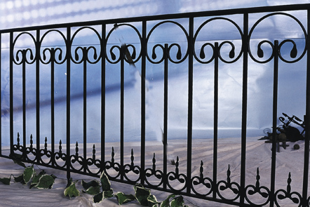 wrought iron fence