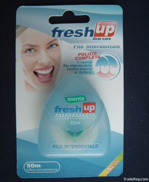 triangle shape dental floss