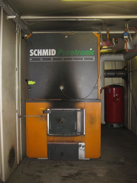 Used SCHMID Biomass Heating container type Pyrotronic UTSK 450