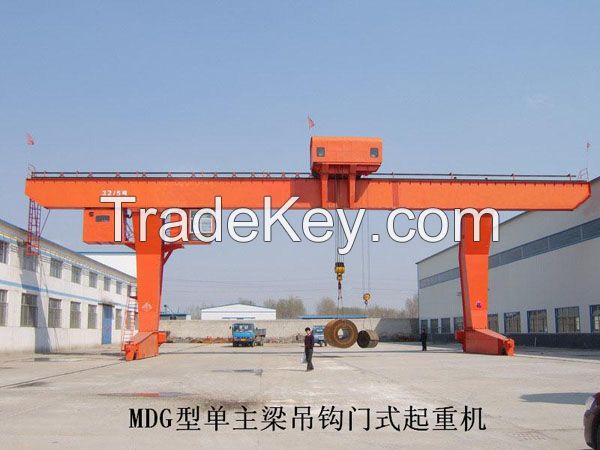 L-Shaped Legs Single Girder Gantry Crane with Winch