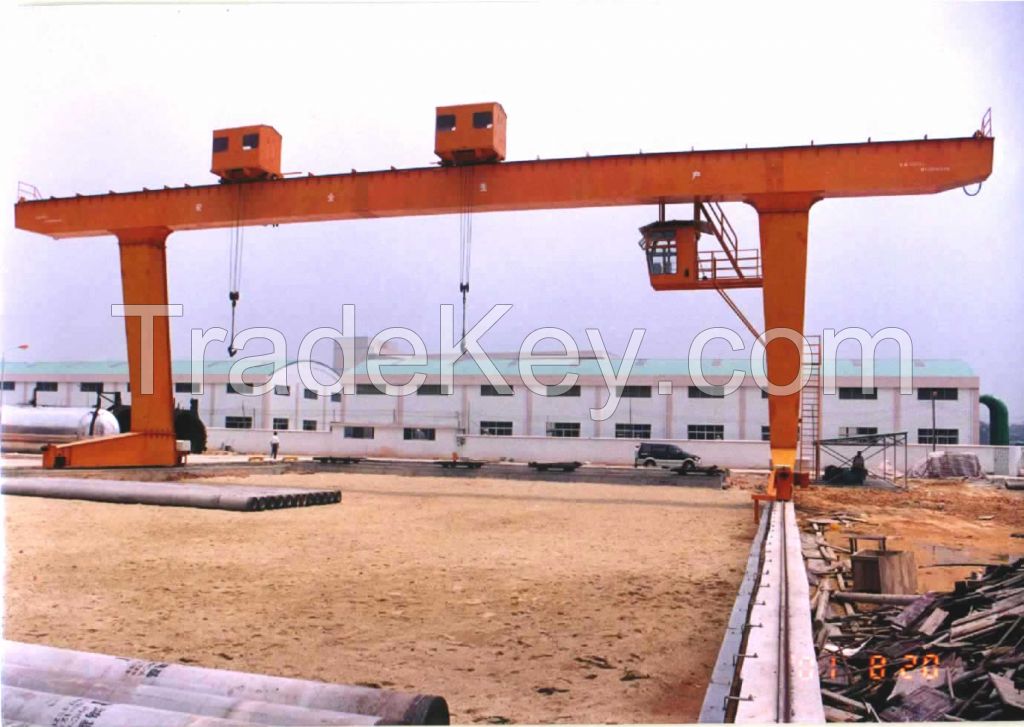 L-Shaped Legs Single Girder Gantry Crane with Winch