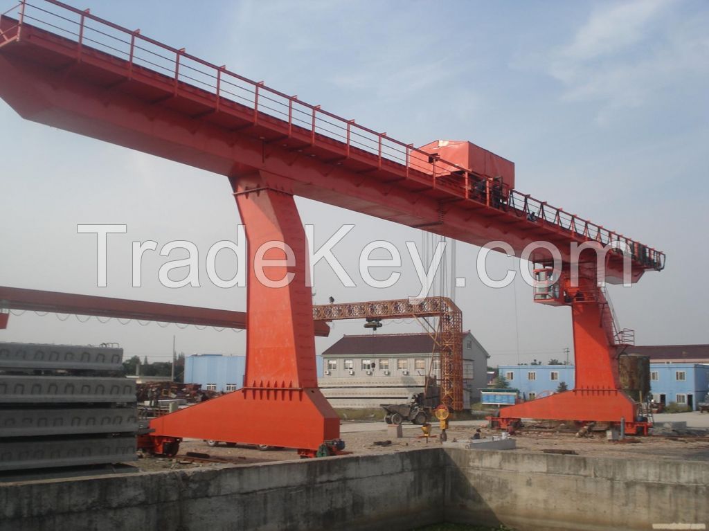 L-Shaped Legs Single Girder Gantry Crane with Winch