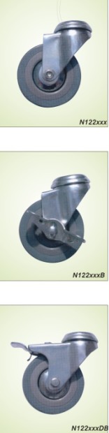 grey rubber caster