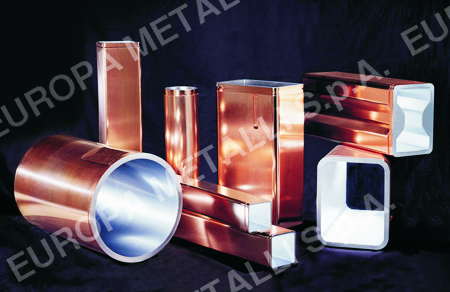 Copper mould tubes