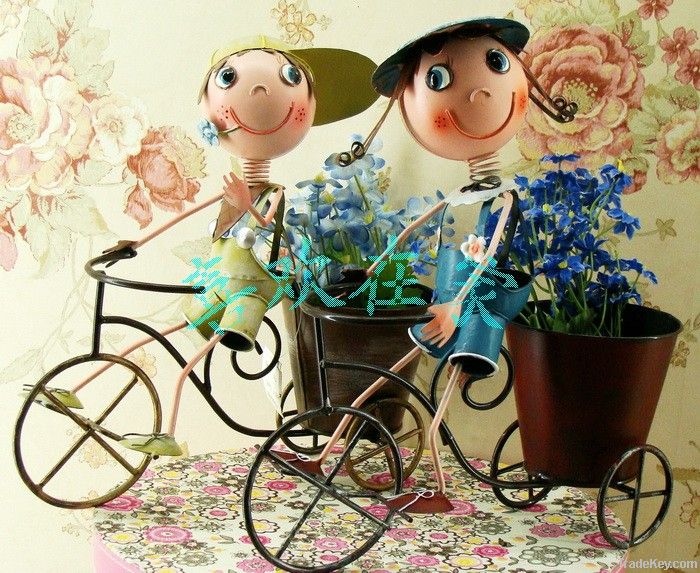 Best Quality Good Price Bicycle Metal Doll Garden Decoration