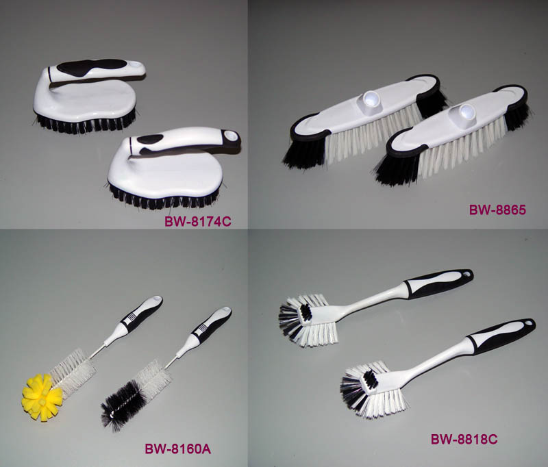 plastic bottle brush, kitchen brush, floor brush, plastic broom head