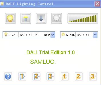 DALI dimmable fluorescent  lighting system