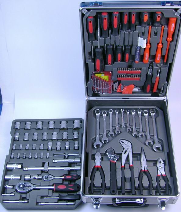 109-Pcs Hand Tool Set, incl. Screwdrivers, Pliers and Wrenches