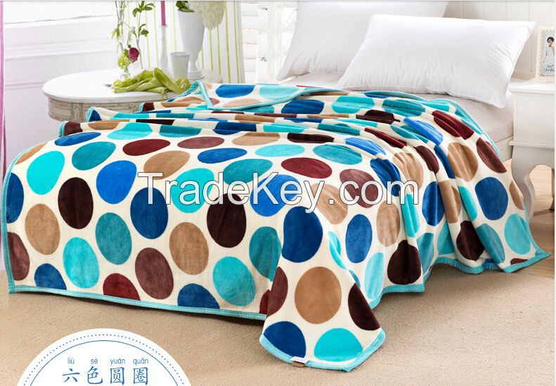 Polyester flannel blanket