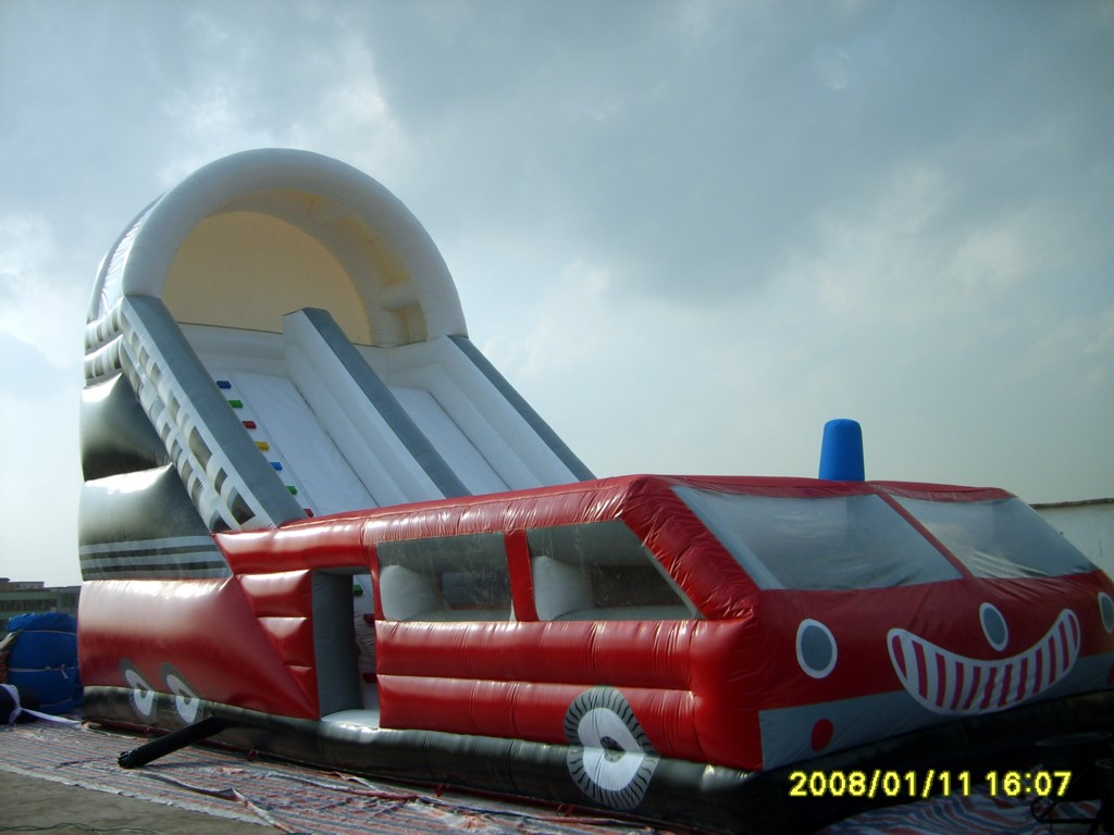 inflatable bus slide