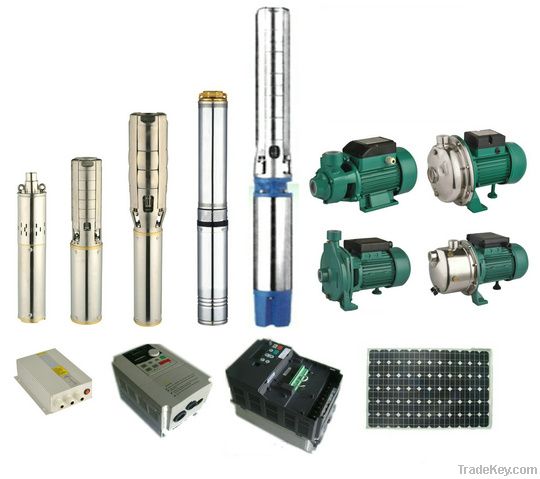 DC solar submersible pump system