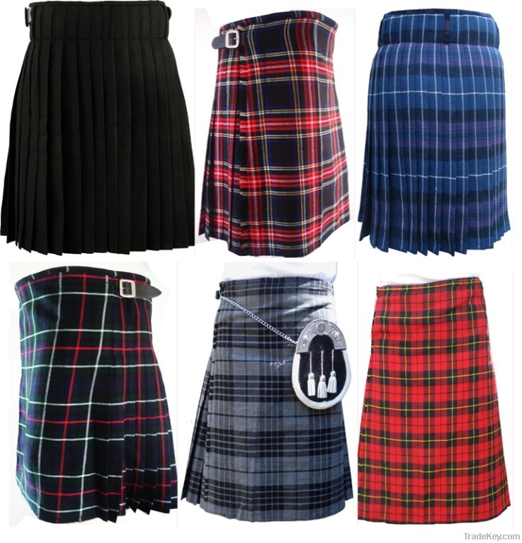 Scottish Kilts Leather Sporran Jacobite Shirts Belts Kilt Pins Flashes
