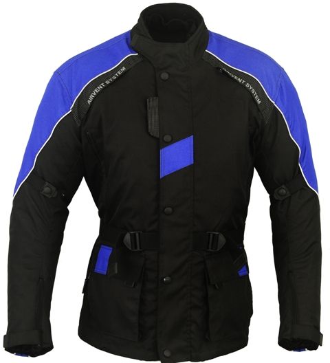 Textile Motorbike Jacket Long Black