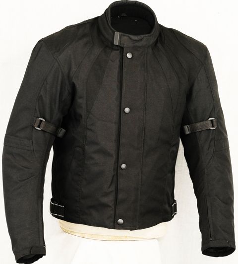 Textile Motorbike Jacket Short Black