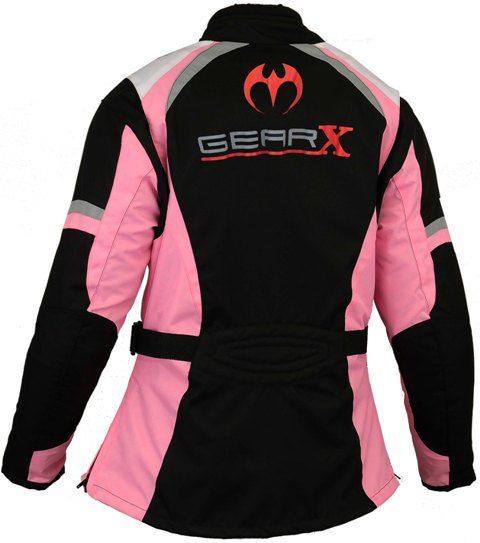 Textile Motorbike Jacket Womens Pink