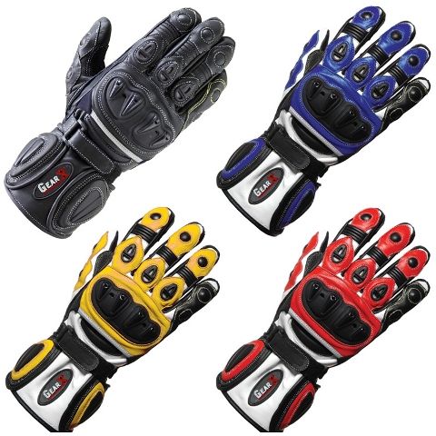 Racing Leather Gloves Refined Air-vent