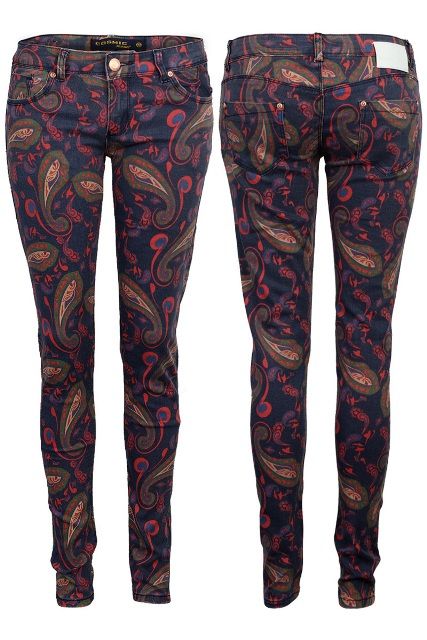 Ladies Printed Jeans