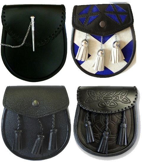 Scottish Sporran Full Leather