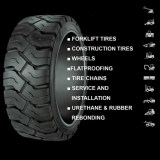 Forklift Solid Resilient Tire / Solid Tyre