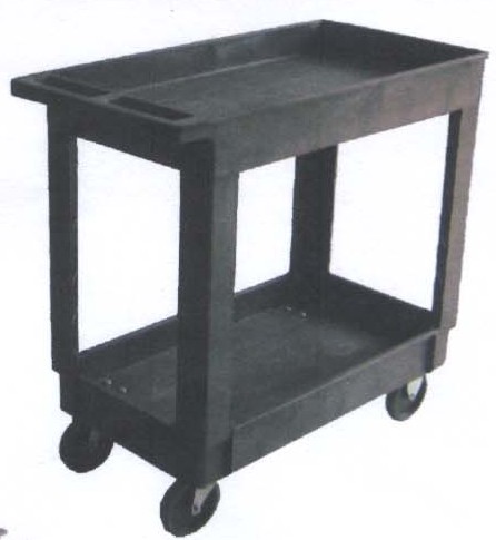 Plastic service cart