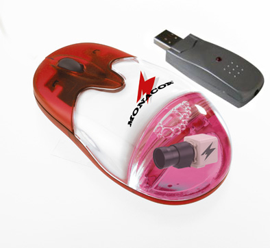 Wireless aqua optical mouse