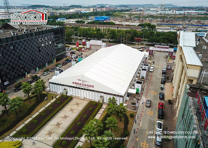 20M Wide High Quality Outdoor Event Tent with Plain white PVC Sidewall For Exhibition