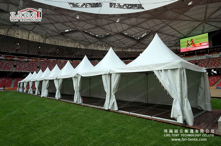 High Quality Aluminum Pagoda Tent With Plain White PVC Sidewall For Event