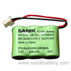 NIMH/NICD 2/3AA600mah 3.6V rechargeable batteries
