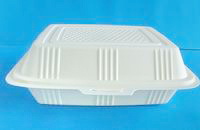 Biodegradable Cornstarch Clamshell Lunch Box