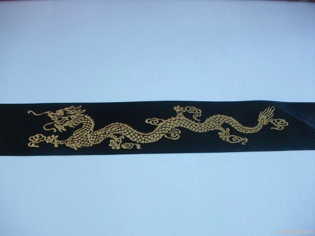 2012 foil printed satin ribbon