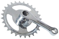 chain wheel and crank