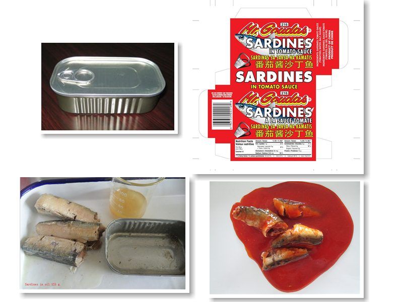 Canned tuna, canned mackerel, canned sardines of Chinese origin