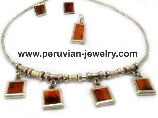 Peruvian silver necklace