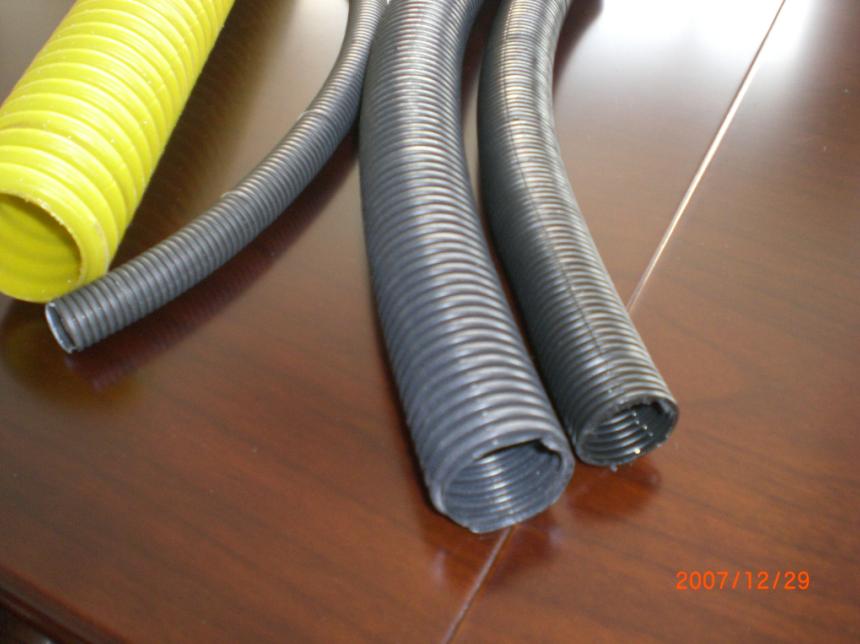 PE/PVC Single Wall Corrugated Pipe Extrusion Line
