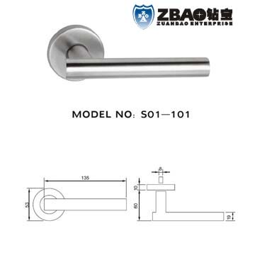 stainless steel hollow door handle