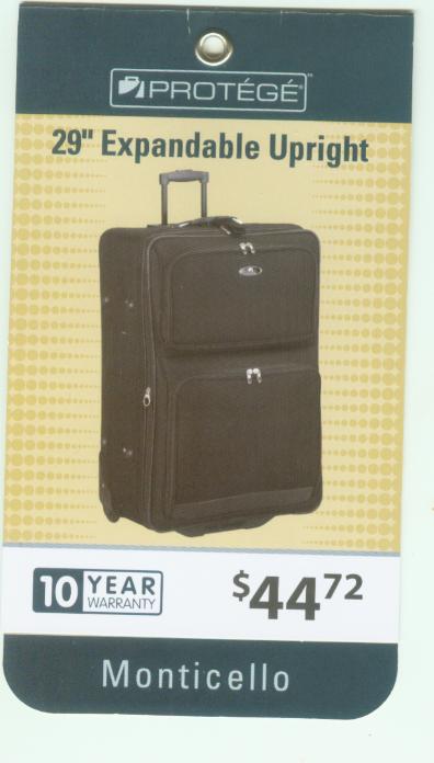 suitcase trolley 29&quot; expandable upright