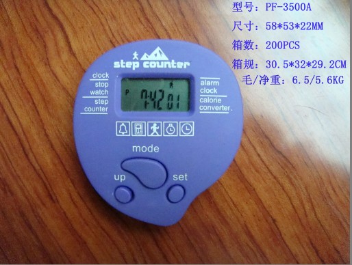 pedometer, step counter, multi-function, PF3500A, sports & fitness use