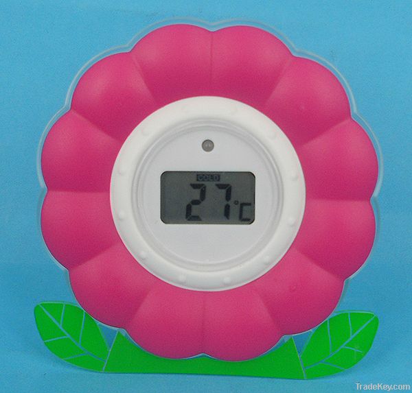 TPR bath thermometer flower shape