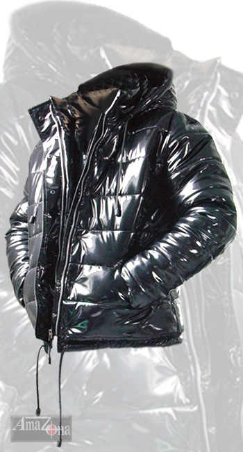 Monte Vista shiny vinyl down jacket