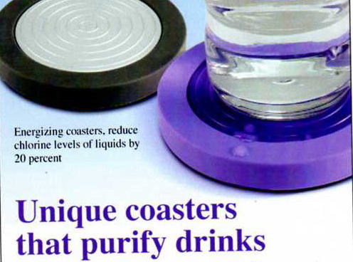 Unique Coaster purifying drinks