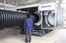 ZC-1000H PE double wall corrugated pipe machinery
