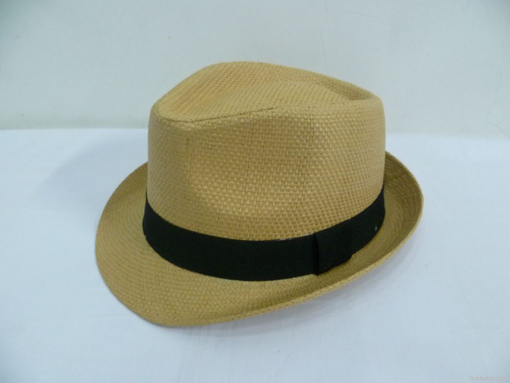 Paper Woven Fedora Hats