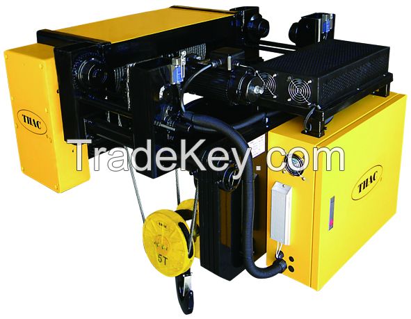 Explosion-proof & electric wire rope hoists, electric chain hoists, single & double girder type e.o.t. cranes, gantry cranes, and all crane components